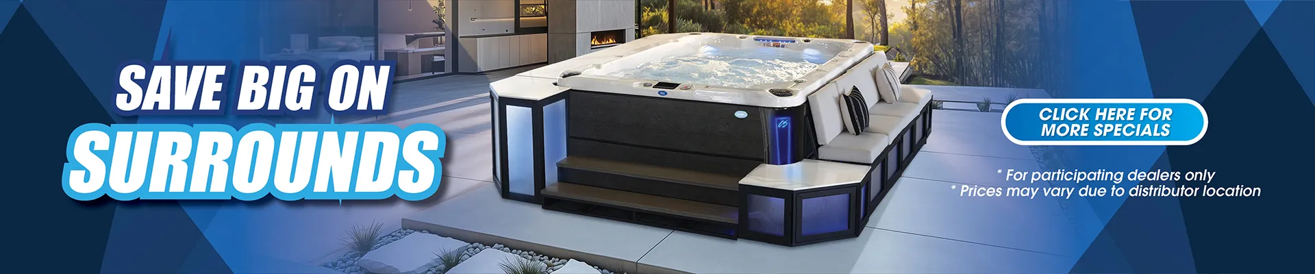 Calspas hot tub being used in a family setting - Malibu